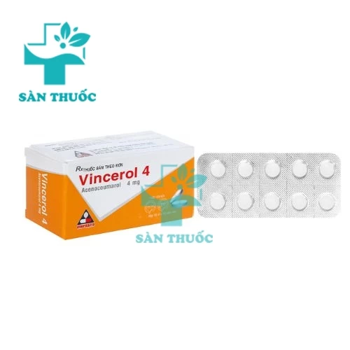 Vincerol 4mg - Thuốc điều trị bệnh tim của dược phẩm Vĩnh Phúc