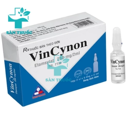Vincynon 250mg/2ml Vinphaco -Thuốc điều trị và phòng chảy máu