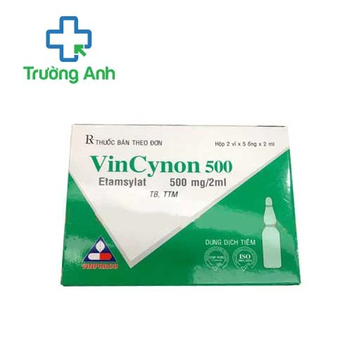 Vincynon 500mg/2ml Vinphaco - Thuốc điều trị chảy máu