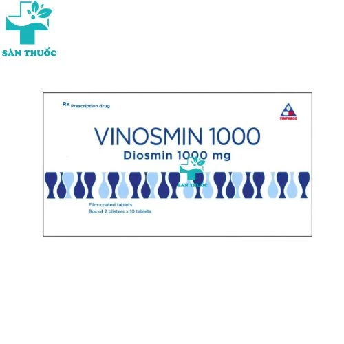 Vinosmin 1000 - Diosmin 1000mg Vinphaco