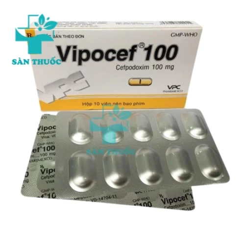 Vipocef 100mg VPC - Thuốc điều trị nhiễm khuẩn nhanh chóng
