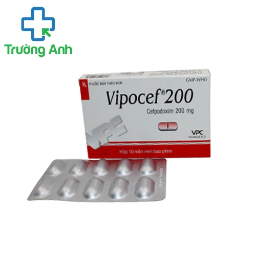 Vipocef 200 - Thuốc điều trị nhiễm khuẩn của PHARIMEXCO