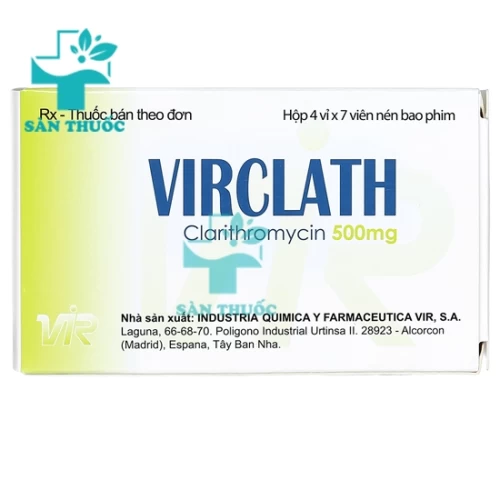 Virclath 500mg VIR Quimica Y Farmaceutica - Thay thể chất penicilin dành cho người dị ứng penicilin
