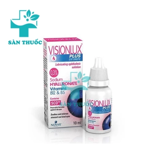 Visionlux Plus Novax - Hỗ trợ làm dịu mắt, giảm khô mắt