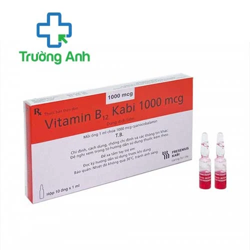 Vitamin B12 Kabi 1000mcg - Thuốc điều trị thiếu vitamin B12