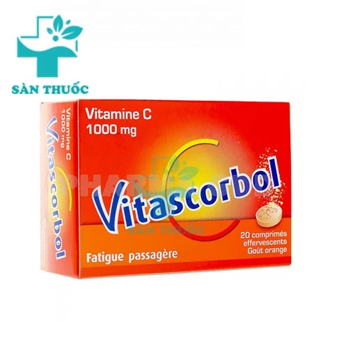 Vitascorbol Vitamin C 1000mg - Viên sủi bổ sung vitamin C của Pháp