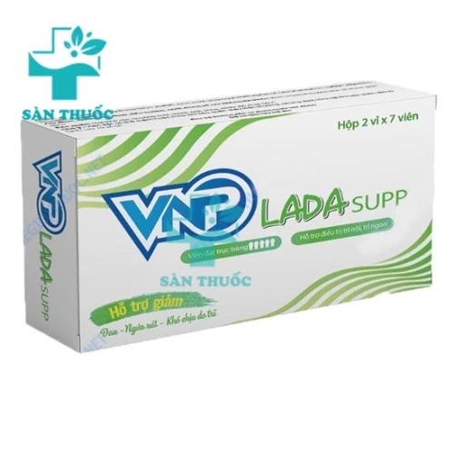 VNP Lada Supp - Hỗ trợ giảm đau, ngứa rát, chảy máu do bệnh trĩ