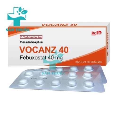 Vocanz 40 - Thuốc trị tăng axit uric ở người bị gout hiệu quả
