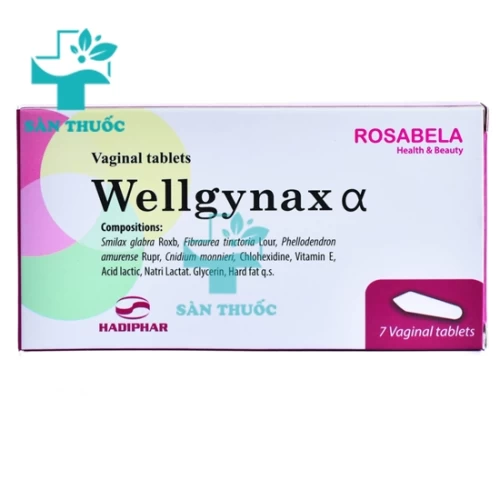 Wellgynax Alpha (Wellgynax α) Hadiphar - Viên đặt trị viêm nhiễm âm đạo