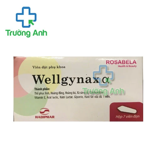 Wellgynax Alpha (Wellgynax α) Hadiphar - Viên đặt trị viêm nhiễm âm đạo