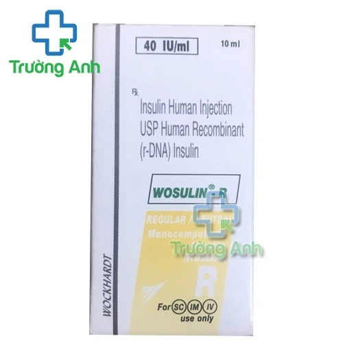 Wosulin R 40 IU/ml 10ml - Thuốc điều trị bệnh tiểu đường hiệu quả