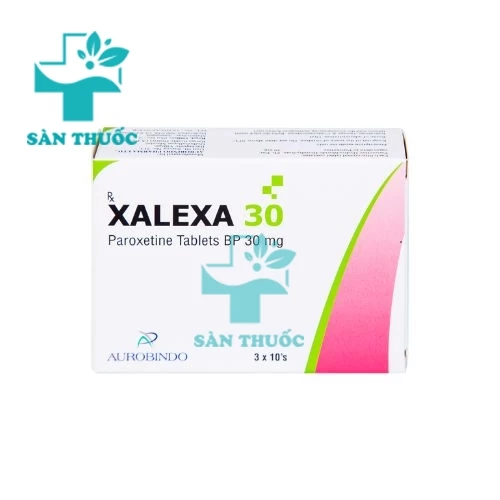 XALEXA 30 - Thuốc điều trị trầm cảm, rối loạn thần kinh của India