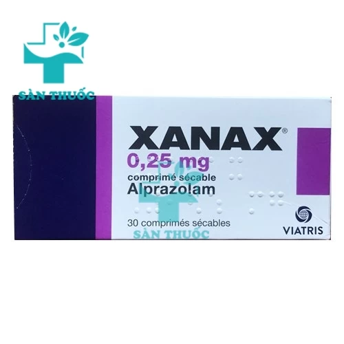 Xanax 0.25 mg - Thuốc điều trị rối loạn lo âu của Pfizer