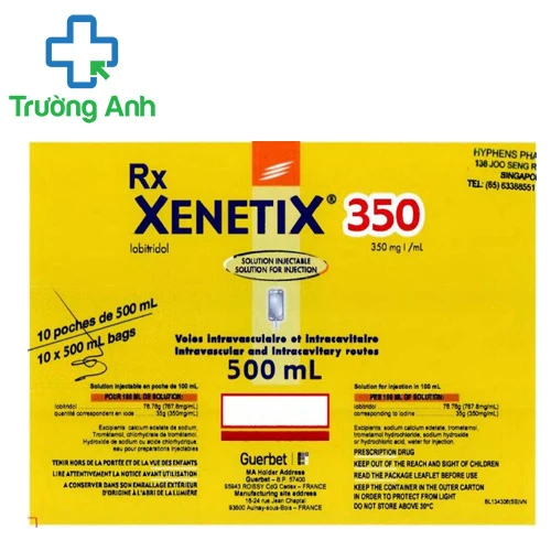 Xenetix 350 (500ml) - Thuốc cản quang dùng trong chụp chiếu 
