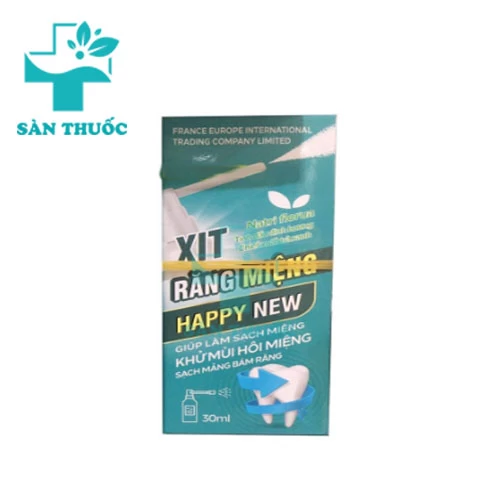 Xịt răng miệng Happy New - Hỗ trợ giảm hôi miệng, ngừa sâu răng