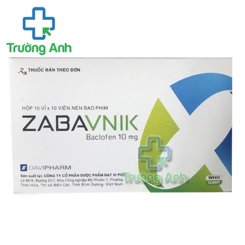 Zabavnik - Thuốc giãn cơ và giảm căng cơ quá mức của Davipharm