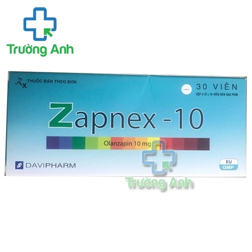 Zapnex 10mg - Thuốc điều trị bệnh tâm thần phân liệt hiệu quả
