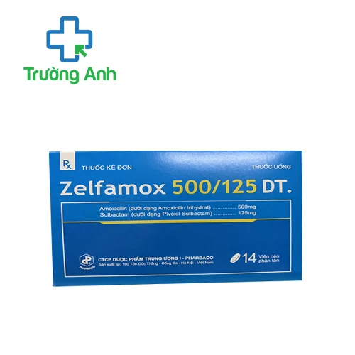 Zelfamox 500/125 DT Pharbaco - Thuốc điều trị nhiễm khuẩn hiệu quả