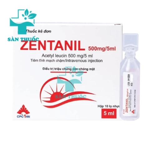 Zentanil 500mg/5ml- Điều trị chóng mặt, đau nửa đầu hiệu quả