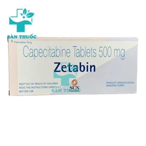 Zetabin 500mg - Thuốc điều trị ung thư của Sun Pharma
