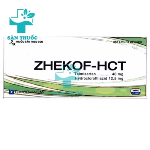 Zhekof-HCT - Thuốc điều trị cao huyết áp hiệu quả của Davipharm