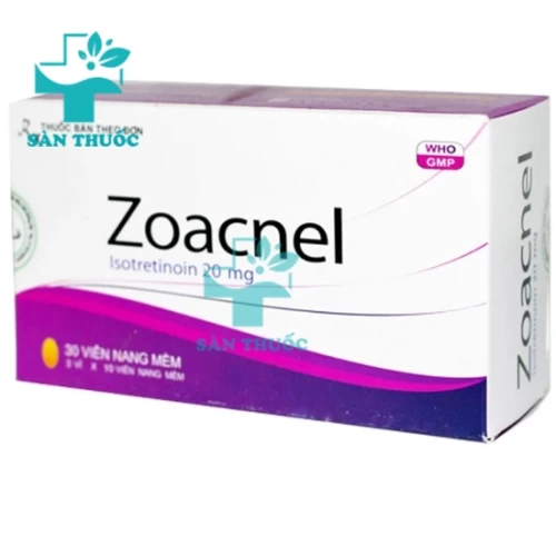 Zoacnel 20mg - Thuốc giúp điều trị mụn trứng cá hiệu quả