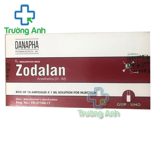 Zodalan - Thuốc an thần dùng trong gây mê của Danapha