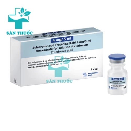Zoledronic Acid Fresenius Kabi 4mg/5ml - Thuốc trị tăng canxi máu