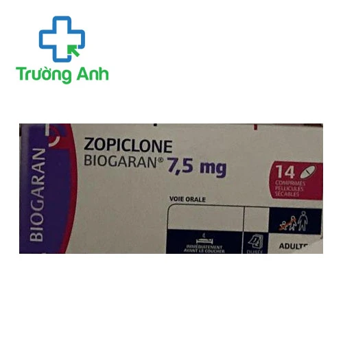 Zopiclone Biogaran 7,5mg - Thuốc điều trị chứng mất ngủ