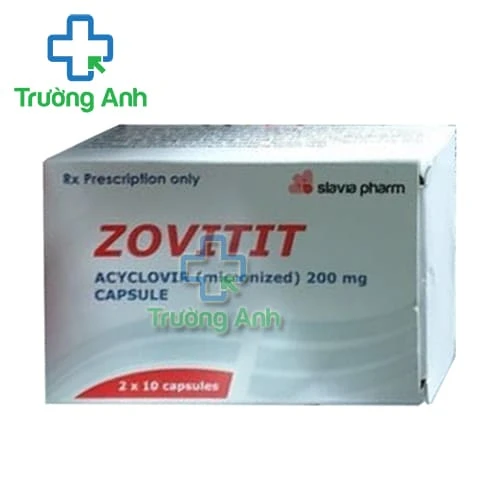 Zovitit 200mg Slavia Pharm - Thuốc trị Herpes simplex của Rumania