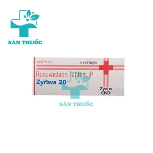 Zyrova 10mg - Thuốc điều trị tăng Cholesterol của Ấn Độ