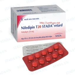 Nifedipin T 20 Stada retard - Thuốc điều trị cao huyết áp hiệu quả