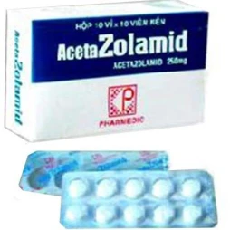 Acetazolamid 250mg hỗ trợ điều trị tăng nhãn áp