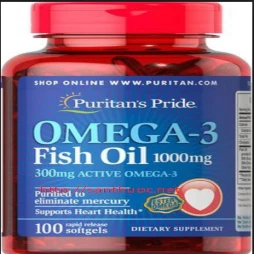 Omega 3 Puritan 1000mg - Giúp tăng cường sức khỏe hệ tim mạch hiệu quả