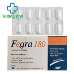 Fegra 180mg - Điều trị viêm mũi dị ứng, mày đay của Pymepharco