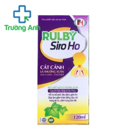 Rulby Siro Ho - Bổ phế, giảm ho, tiêu đờm, giảm đau rát họng