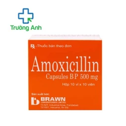 Amoxicillin 500mg Brawn - Thuốc kháng sinh trị nhiễm khuẩn