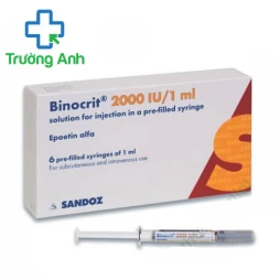 Binocrit 2000 IU/1ml - Thuốc điều trị bệnh thiếu máu của Sandoz