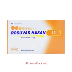 Rosuvas Hasan 10mg - Thuốc điều trị mỡ máu cao hiệu qu