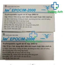 Lor Epocim-2000 - Thuốc điều trị thiếu máu của Cu Ba
