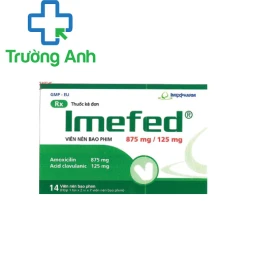 Imefed 875mg/125mg - Thuốc trị nhiễm trùng hô hấp của Imexpharm