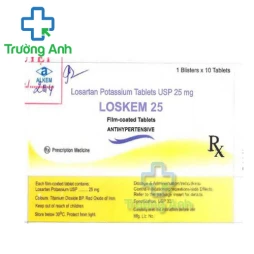 Loskem 25 - Thuốc điều trị cao huyết áp hiệu quả của Ấn Độ