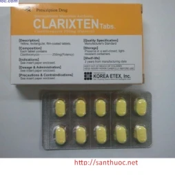 Clarixten 250mg - Thuốc điều trị nhiễm khuẩn hiệu quả của Hàn Quốc