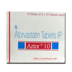 Aztor tab 10mg-20mg - Thuốc hạ mỡ máu hiệu quả