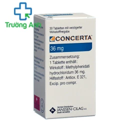 Concerta 36mg - Thuốc điều trị rối loạn tăng động của Mỹ