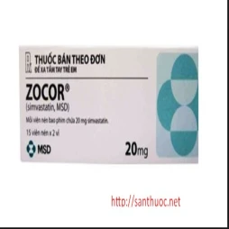 Zocor 20mg - Thuốc giúp hạ mỡ máu hiệu quả
