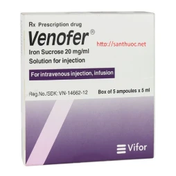 Venofer IV 20mg/ml x 5ml - Thuốc bổ sung sắt cho cơ thể hiệu quả