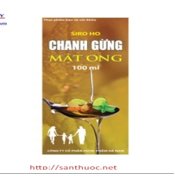 Siro ho chanh gừng mật ong - Thực phẩm chức năng bảo vệ sức khỏe hiệu quả