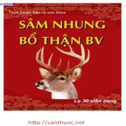 Sâm nhung bổ thận BV - Thực phẩm chức năng bổ thận hiệu quả
