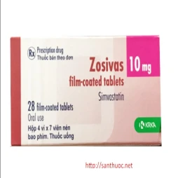Zosivas 10mg - Thuốc hạ mỡ máu hiệu quả